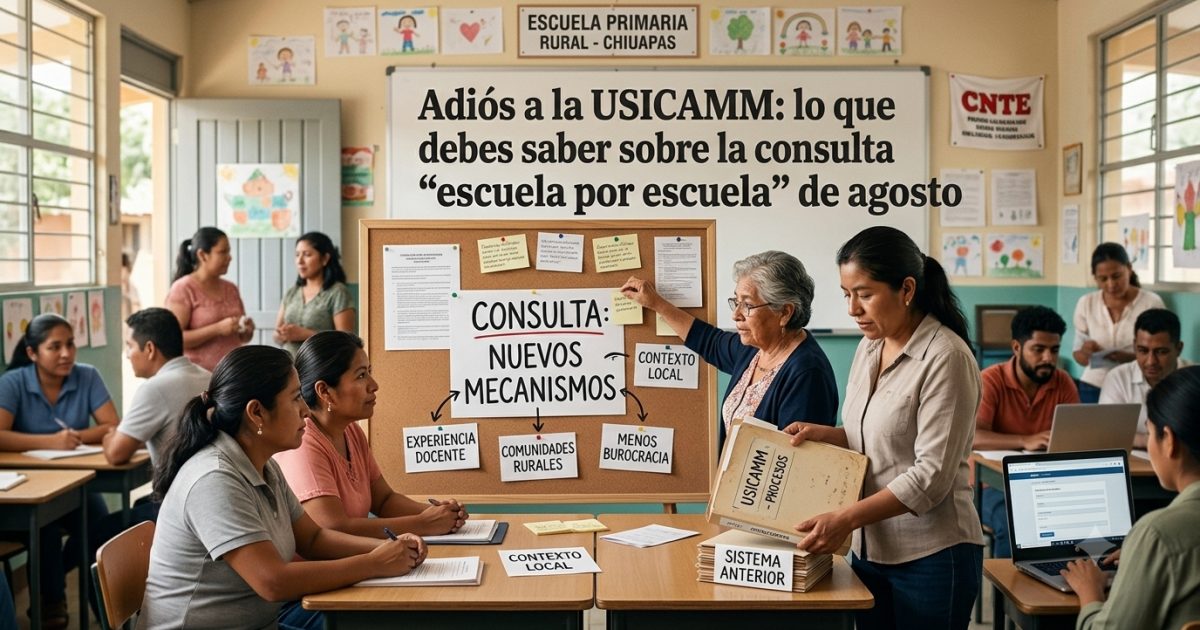 Adiós a la USICAMM: lo que debes saber sobre la consulta “escuela por escuela” de agosto