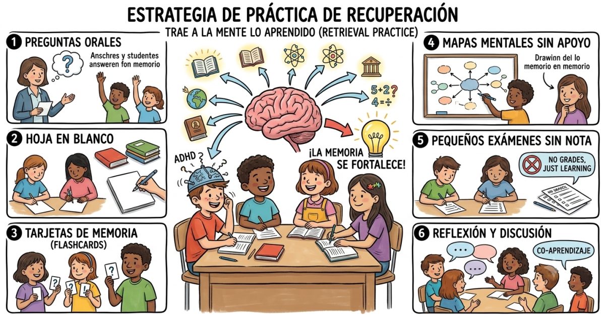 Práctica de recuperación: la estrategia que evita que tus alumnos olviden lo que aprenden